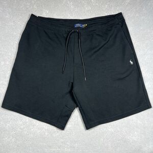 Polo Ralph Lauren Big & Tall Fleece Shorts Men’s 3XB Black W/ White Pony 3XL Big